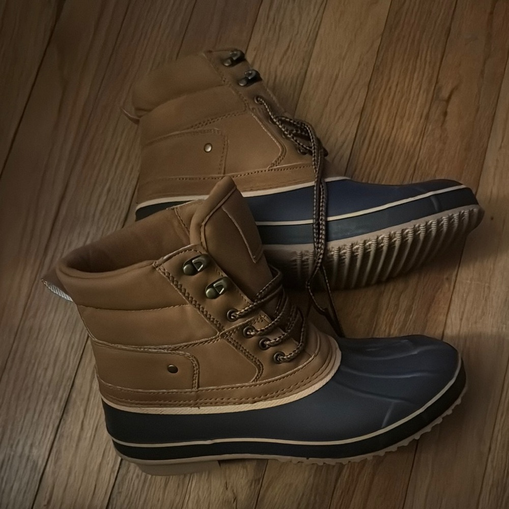 Women’s Maurice’s  Tan and Blue Boots